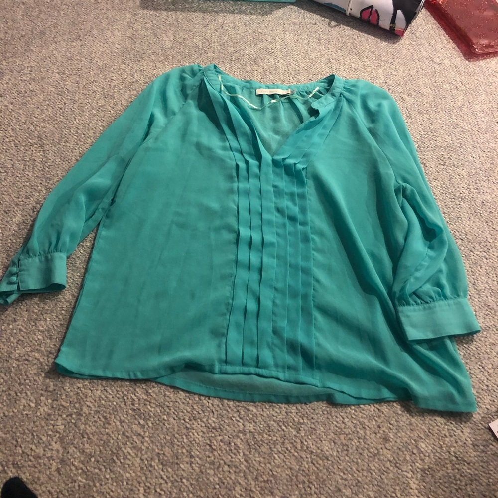 *SOLD* COSTA BLANCA Teal Blouse